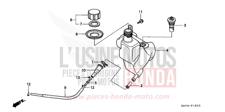 OELTANK von CB1300 Super Bold'or ABS MUTE BLACK METALLIC (NH359) von 1996